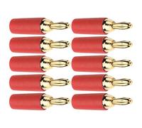 Keenso Banana Plug -En -Plug Accessors Kit 2.5 Mm con un Diseño a Prueba de Explosión, 10 Piezas de Soldadura de Latón Placas Doradas para una Eficiencia de Transmisión de Señal Máxima, Adecuada