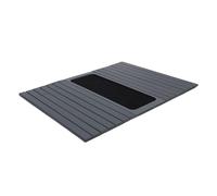 Keenso Bandeja Moderna de los Apoyabrazos del Aislamiento Térmico de la Tabla del Brazo del sofá para el Diseño del Silicón del Entretenimiento en el Hogar (Gris Claro)