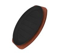 Keenso Bandeja Multiusos para Servir Carne de Hierro de 12 Pulgadas con Placa Base, Mejora los Sabores y Texturas, Ideal para Cocinar Pescado en Casa o para Barbacoas Al Aire Libre, Escena