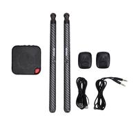 Keenso Baquetas de Aire, Air Drums Juego de Batería de Aire Virtual Baquetas Electrónicas con Detección de Movimiento 3D con Pedales y Convertidor de Audio para Práctica Silenciosa