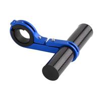 Keenso Barra de Extensor de Manillar de Bicicleta, Extensor de Bicicleta Extensor de Aluminio Ligero de Aluminio de Fibra de Carbono para la Lámpara de Luz de Montaje del Teléfono (Abrazadera