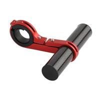 Keenso Barra de Extensor de Manillar de Bicicleta, Extensor de Bicicleta Extensor de Aluminio Ligero de Aluminio de Fibra de Carbono para la Lámpara de Luz de Montaje del Teléfono (Abrazadera
