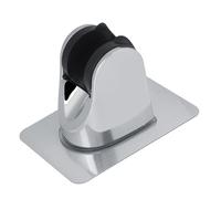 Keenso Base Cromada Ajustable para Cabezal de Ducha de Baño, Hecha de Material ABS Duradero