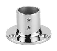 Keenso Base de Riel de Bote, 316 Base de Puntaje Redondo de Acero Inoxidable 90 Grados Barco Marino Releba Manual para Tuberías de 32 Mm