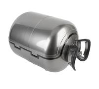 Keenso Baúl para Motocicleta, Caja Trasera ABS de 28L con Forro Lavable Extraíble, Almacenamiento Ligero Impermeable para Casco y Equipaje (Grey)