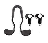 Keenso Bike Aero Bars Manillar de Triatlón Ajustable con Cojines de Reposabrazos de Aleación de Aluminio Diseño de Clip de Múltiples Posiciones 37 X 36 Cm para Bicicleta de Montaña de Carretera