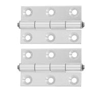 Keenso Bisagra Plana de Aluminio, 2 Piezas, Resistente y Liviana para Aplicaciones de Puertas, Alto Rendimiento