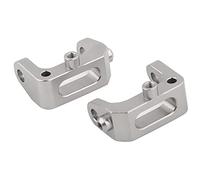 Keenso Bloque de Ruedas Delanteras Aleación de Aluminio Bloque de Ruedas RC 1 par 2,8 X 2, X 1,6 Cm Pieza de Actualización Multicolor de Fácil Instalación para 4WD Optima Maxima 10 Usuarios (SILVER)