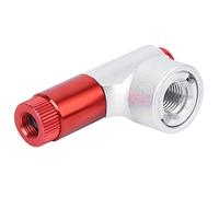 Keenso Boca Inflable de CO2 Cabezal de Inflado de Neumáticos de Aleación de Aluminio 5,3 X 1,4 X 2 Cm Mini Herramienta de Inflado de Bicicleta Un Botón para Válvula Presta Paseos en Bicicleta de