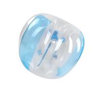 Keenso Bola de Burbujas Inflable, 120 cm para Exteriores, Juguete de fútbol de Juego Activo para Adultos, Suministros de Juego inflables(Azul Transparente)