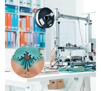 Keenso Bola de engranaje impresa 3D, juguete de agitación de alivio del estrés con engranajes de enclavamiento, construcción de PLA Premium, Compañero de escritorio portátil, modelos visuales