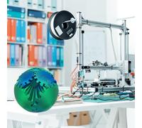 Keenso Bola de engranaje impresa 3D, juguete de agitación de alivio del estrés con engranajes de enclavamiento, construcción de PLA Premium, Compañero de escritorio portátil, modelos visuales