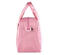 Keenso Bolsa de Ballet para Niñas Bolsa de Ballet de Tela Oxford 30 X 12 X 22 Cm con Forro de Satén Correa para el Hombro Almacenamiento con Cremallera para Niños Clase de Baile Deportes Viajes (PINK)