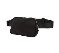 Keenso Bolsa de Cintura, Bolsa Deportiva Bolsa de Gran Capacidad Ajuste de la Bolsa del Cinturón de la Cintura Deportiva para Viajar 60-120 Cm (Black)