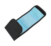 Keenso Bolsa de Filtro para Lente de Cámara, Estuche de Nailon Impermeable a Prueba de Golpes para Filtro Redondo de 25-86 Mm, Cuadrado Fácil Acceso para Excursionistas y Aventureros (para 3 Piezas)