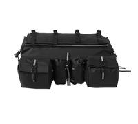 Keenso Bolsa para ATV, 600D Oxford ATV Bolsa de Carga con Rejilla Trasera, 55 L, Almacenamiento Desmontable a Prueba de Lluvia con Tiras Reflectantes y Portavasos para UTV, Rejilla Trasera, Viajes,