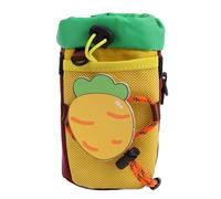 Keenso Bolsa para Botella de Agua para Bicicleta, Bolsa de Almacenamiento para Manillar de Poliéster con Bolsillo de Malla, Apertura de 10 Cm, Diseño de Dibujos Animados, Ajuste Ligero para Bicicletas