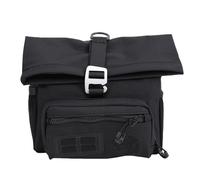 Keenso Bolsa para Manillar de Bicicleta, Resistente y Ligero con Revestimiento de Poliéster 300D TPU, Bicicletas Plegables Dahon y Aventuras en Bicicleta (Black)