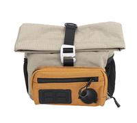 Keenso Bolsa para Manillar de Bicicleta, Resistente y Ligero con Revestimiento de Poliéster 300D TPU, Bicicletas Plegables Dahon y Aventuras en Bicicleta (Caqui)