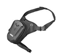 Keenso Bolsa para Pierna de Motocicleta, Bolsa para Muslo de Poliéster EVA, Correas Ajustables de Gran Capacidad para Montar en Bicicleta, Senderismo, Viajes con Almacenamiento Resistente Al Agua y
