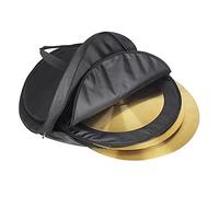 Keenso Bolsa para Platillos de 21 Pulgadas, Tres Bolsillos, Divisor Extraíble, Correa para el Hombro, para Guardar Platillos y Baquetas