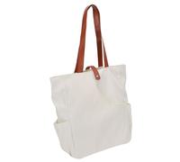 Keenso Bolso de Mano para Bádminton, Bolso Deportivo con Compartimento para Raqueta, Compartimento Principal Grande y Bolsillos Laterales, para Tenis, Tenis de Mesa (Beige)