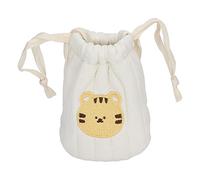 Keenso Bolso de mano para bebé, tejido de algodón, hermoso cierre con cordón, bolso suave portátil para fiesta de vacaciones (Tigre