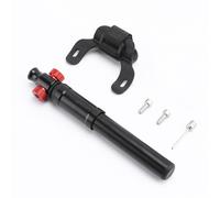 Keenso Bomba de Bicicleta Bomba de Neumáticos de Bicicleta de Aleación de Aluminio Inflador de Neumáticos Portátil de 130 PSI con Métodos de Inflado Duales Válvula EE. UU. y FR Compatible para (BLACK)