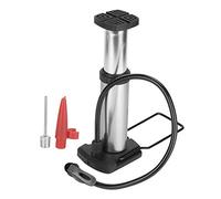 Keenso Bomba de Pie para Bicicleta, Mini Hinchador Portátil con Aguja de Aire (Plata) Herramientas de reparación de Bicicletas