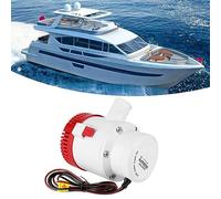 Keenso Bomba Eléctrica Sumergible de Accesorios Marinos de 3500gph 12v, Eje de Acero Inoxidable, Salida de Alta Eficiencia, Mantenimiento sin Esfuerzo con Filtro de Estuche de Flecha para Botes