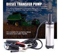 Keenso Bomba sumergible de transferencia, bomba eficiente para líquidos, queroseno, agua para cosechadora, sumergible eléctrica para depósitos o barriles, apta para grandes máquinas agrícolas