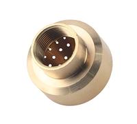 Keenso Boquilla Rociadora de Latón para Estanque para Fuente de Jardín y Hotel, Hermoso Color Dorado Latón (1/6 Circunferencia de la cabeza de 15,5 a 17,5 cm)