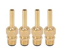 Keenso Boquillas para Fuente de Agua, Boquillas de Chorro Directo de Cobre sin Fugas con Rosca Macho para Jardín, Estanque, Parque de Atracciones, Museo (4 piezas) (G1/2)