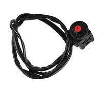 Keenso Botón de bocina de Interruptor de Parada de 7/8 Pulgadas, 22 mm, Interruptor de bocina de Manillar Universal, Interruptor de Parada para Motocicleta, Bicicleta, ATV, Dirt Bike