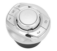 Keenso Botón de Control Inalámbrico del Volante Plástico Caucho Metal Volante Control Remoto 8 Funciones Definidas Clave Forma de Copa para Conductores de Automóviles Universales