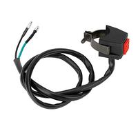 Keenso Botón de Manillar de Motocicleta de 22 Mm, 7, 8 Pulgadas, Interruptor de Botón de Bocina ABS con Cable, Interruptor de Bocina de Universal, Fácil Instalación para Motocicletas, Scooters
