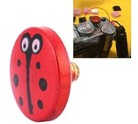 Keenso Botón del Obturador de la Cámara, Elegante Botón del Obturador Totalmente de Cobre, Adecuado para //, Superficie Pintada (Mariquita)