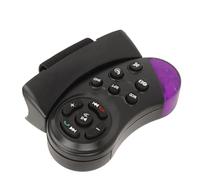 Keenso Botón del Volante del Automóvil, Control Remoto del Volante del Automóvil 2 Din, Rango de 8 M, Rendimiento Confiable, Controlador del Volante MP5 del Automóvil