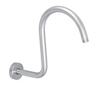 Keenso Brazo de Ducha con Cuello de Cisne, Brazo de Extensión NPT de Baño de Acero Inoxidable para un Montaje Atractivo en Decoración (233 cepillado)