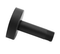 Keenso Brazo de Ducha Recto de Acero Inoxidable 304, Adaptador de Cabezal de Ducha Montado en el Techo, Sello de Agua de 3 Pulgadas, Fácil Instalación para Tuberías de Estándar (BLACK)