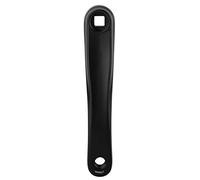 Keenso Brazo de manivela de Bicicleta, Accesorio de Repuesto de Brazo de manivela de Cadena única Izquierda de aleación de Aluminio para Bicicleta de 170 mm(Square Hole -Negro)
