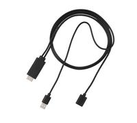 Keenso Cable Adaptador HDTV para Salida de 1080p, Conexión Femenina USB, Transmisión de Señal Suave, para Compartir Videos con Amigos y Familiares