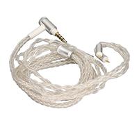 Keenso Cable de 8 núcleos chapado en plata para auriculares C10 C16 AS10 ZS3 ZS5 con control de volumen para los amantes de la música, color blanco