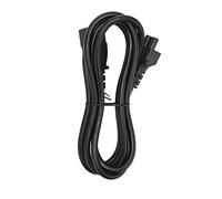 Keenso Cable de Alimentación IEC320 C14 Macho a C5 Hembra Diseño Reforzado 10A 250V 2500W 5.9ft para Básculas Electrónicas, Máquinas de Códigos de Barras Conductor de Cobre Libre de Oxígeno