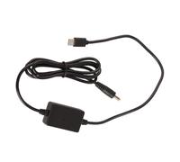 Keenso Cable de Carga de Alimentación de Entrada Tipo C A Salida CC para Cámara Digital Alta Eficiencia de Carga 8,4 V 2 A para Monitor Luz de Relleno Disparo Plástico 1,36 M, como Se Muestran en