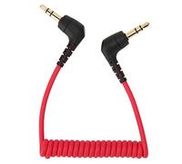 Keenso Cable de Parche de Micrófono TRS de 3.5 Mm a TRS para, Cable de Parche de Eliminación de Ruido Blindado de Aluminio para Pistas de Calidad de Transmisión, Longitud Ajustable de 20-50 Cm para