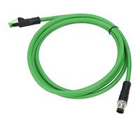 Keenso Cable de Parche M12 a RJ45 - Cable Ethernet Impermeable IP67 para Condiciones de Tormenta Adecuadas para Aplicaciones Industriales de Ethernet y Bus de Campo en Máquinas y Líneas de Ensamblaje