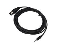 Keenso Cable de Sonido DIN de 5 Pines a 3,5 Mm sin Enredos para Equipos de Sonido, Cable Adaptador de Núcleo de Cobre para una Transmisión de Señal Clara, 9,8 Pies para Equipos de