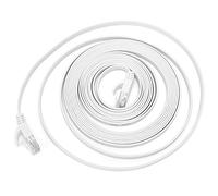 Keenso Cable Ethernet Gigabit Cat6 con par Retorcido con 8 Núcleos para la Transmisión de Red Estable, Interfaz RJ45 para Varios Dispositivos, Adecuados para Enrutadores y Televisores Inteligentes
