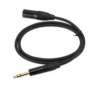 Keenso Cable Macho XLR para la Etapa de Altavoz de Micrófono, Protegido de 24 AWG 6.35 Mm a XLR Cable Adaptador, Calidad de Sonido 1/4 Pulgadas a Hombre (10 m/32,8 pies)